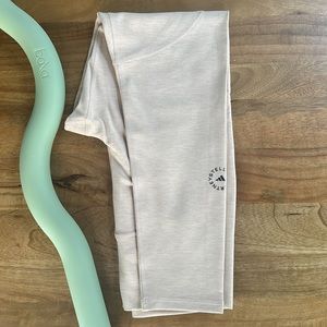 Adidas by Stella McCartney 7/8 yoga leggings in heather peach powder